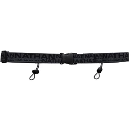 Nathan Race Number Nutrition Waistbelt Black/Refletive Futóöv