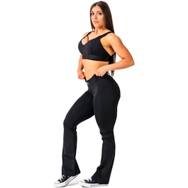Nebbia Bubble Butt Flared Pants 2.0 POWER LIFT 308 black Női leggings