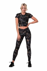 Nebbia Crop top Active 568 volcanic black Női póló