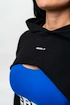 Nebbia  Designer Cropped Hoodie black Női melegítőfelső