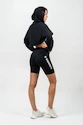 Nebbia  Designer Cropped Hoodie black Női melegítőfelső