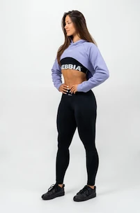 Nebbia  Designer Cropped Hoodie purple Női melegítőfelső