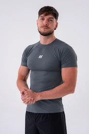 Nebbia Functional Slim-fit T-shirt 324 grey Férfipóló