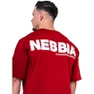 Nebbia GYM ESSENTIALS Oversized T-shirt 381 red Póló