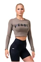 Nebbia Hero Sporty Hero crop top long sleeve mocha Női felső XS