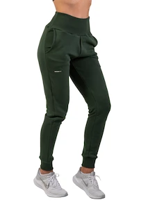 Nebbia  High-Waist Loose Fit Sweatpants "Feeling Good" 409 dark green Női melegítőalsó XS