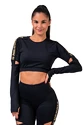 Nebbia Honey Bunny Crop Top 821 black Női felső