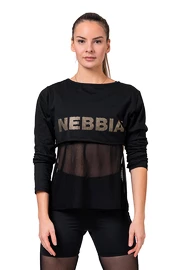Nebbia Intense Mesh póló 805 fekete