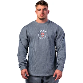 Nebbia NEBBIA x OLYMPIA Oversized Pullover SIGNATURE 797 blue Férfi-melegítőfelső