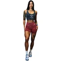 Nebbia NEBBIA x OLYMPIA Washed High Waisted Leggings Shorts HERITAGE 780 red Női rövidnadrág