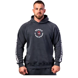 Nebbia NEBBIA x OLYMPIA Washed Hoodie HERITAGE 793 black Férfi-melegítőfelső