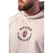 Nebbia NEBBIA x OLYMPIA Washed Hoodie HERITAGE 793 light grey Férfi-melegítőfelső