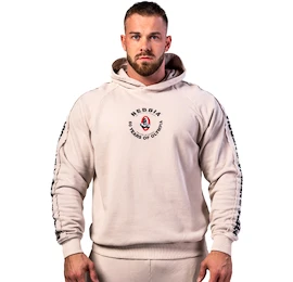 Nebbia NEBBIA x OLYMPIA Washed Hoodie HERITAGE 793 light grey Férfi-melegítőfelső