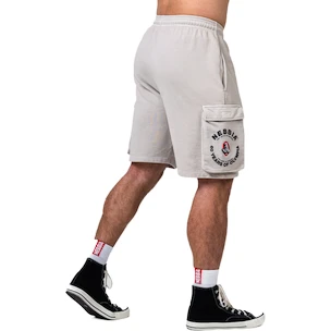 Nebbia NEBBIA x OLYMPIA Washed Loose Fit Cargo Shorts LEGACY 787 light grey Férfirövidnadrág 3XL