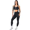 Nebbia NEBBIA x OLYMPIA Washed Medium-Support Sports Bra GOLDEN AGE 778 black  Női melltartó