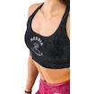 Nebbia NEBBIA x OLYMPIA Washed Medium-Support Sports Bra GOLDEN AGE 778 black  Női melltartó