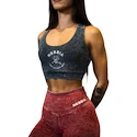 Nebbia NEBBIA x OLYMPIA Washed Medium-Support Sports Bra GOLDEN AGE 778 black  Női melltartó
