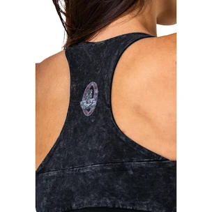 Nebbia NEBBIA x OLYMPIA Washed Medium-Support Sports Bra GOLDEN AGE 778 black  Női melltartó