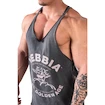 Nebbia NEBBIA x OLYMPIA Washed Muscle Back Stringer GOLDEN AGE 791 black Ujjatlan póló férfiaknak