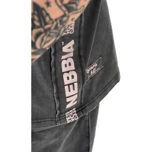 Nebbia NEBBIA x OLYMPIA Washed Muscle Back Stringer GOLDEN AGE 791 black Ujjatlan póló férfiaknak