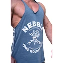 Nebbia NEBBIA x OLYMPIA Washed Muscle Back Stringer GOLDEN AGE 791 blue Ujjatlan póló férfiaknak