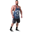 Nebbia NEBBIA x OLYMPIA Washed Muscle Back Stringer GOLDEN AGE 791 blue Ujjatlan póló férfiaknak
