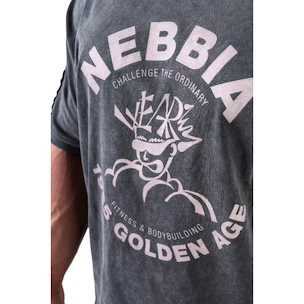 Nebbia NEBBIA x OLYMPIA Washed Oversized T-Shirt GOLDEN AGE 790 black Férfipóló