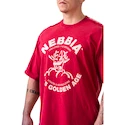 Nebbia NEBBIA x OLYMPIA Washed Oversized T-Shirt GOLDEN AGE 790 red Férfipóló