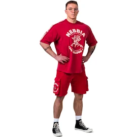 Nebbia NEBBIA x OLYMPIA Washed Oversized T-Shirt GOLDEN AGE 790 red Férfipóló