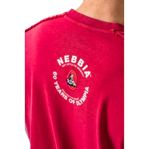 Nebbia NEBBIA x OLYMPIA Washed Oversized T-Shirt GOLDEN AGE 790 red Férfipóló