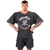 Nebbia NEBBIA x OLYMPIA Washed Rag Top GOLDEN AGE 788 black Férfipóló