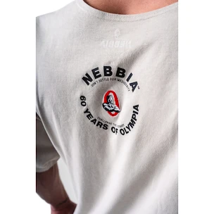 Nebbia NEBBIA x OLYMPIA Washed Rag Top GOLDEN AGE 788 light grey Férfipóló
