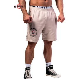 Nebbia NEBBIA x OLYMPIA Washed Sweat Shorts LEGEND 786 light grey Férfirövidnadrág