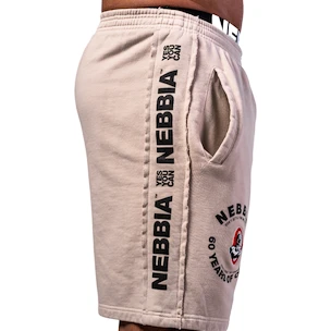 Nebbia NEBBIA x OLYMPIA Washed Sweat Shorts LEGEND 786 light grey Férfirövidnadrág XL