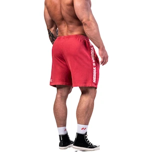 Nebbia NEBBIA x OLYMPIA Washed Sweat Shorts LEGEND 786 red Férfirövidnadrág