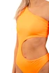 Nebbia  One Shoulder Asymmetrical Monokini 458 Orange Neon Fürdőruha