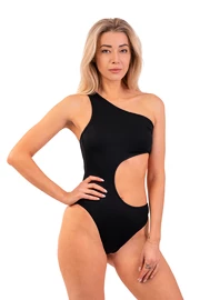 Nebbia One Shoulder Asymmetrical Monokini 459 Black Fürdőruha