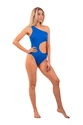 Nebbia  One Shoulder Asymmetrical Monokini 459 Blue Fürdőruha