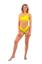 Nebbia  One Shoulder Bandeau Bikini Top 448 Green Fürdőruha