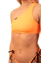 Nebbia  One Shoulder Bandeau Bikini Top 449 Orange Neon Fürdőruha