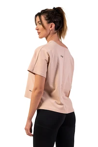 Nebbia  Organic Cotton Loose Fit “The Minimalist” Crop Top 417 salmon Női póló