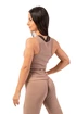 Nebbia  Organic Cotton Ribbed Tank Top 414 brown Női ujjatlan póló