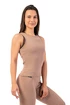 Nebbia  Organic Cotton Ribbed Tank Top 414 brown Női ujjatlan póló