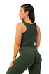 Nebbia  Organic Cotton Ribbed Tank Top 414 dark green Női ujjatlan póló