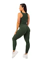 Nebbia  Organic Cotton Ribbed Tank Top 414 dark green Női ujjatlan póló