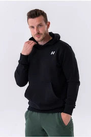 Nebbia Pull-over Hoodie with a Pouch Pocket 331 black Férfi-melegítőfelső