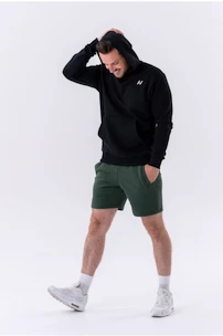 Nebbia  Pull-over Hoodie with a Pouch Pocket 331 black Férfi-melegítőfelső XL