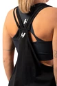 Nebbia  Sleeveless Loose Cross Back Tank Top "Feeling Good" 419 Black Női ujjatlan póló