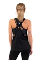 Nebbia  Sleeveless Loose Cross Back Tank Top "Feeling Good" 419 Black Női ujjatlan póló