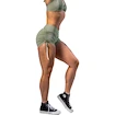 Nebbia STRONG BEAUTY Lace-Up Sculpting Shorts OWN YOUR POWER 429 light green Női rövidnadrág